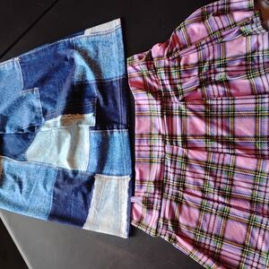 Salvage Multicolor Patterned Fabric